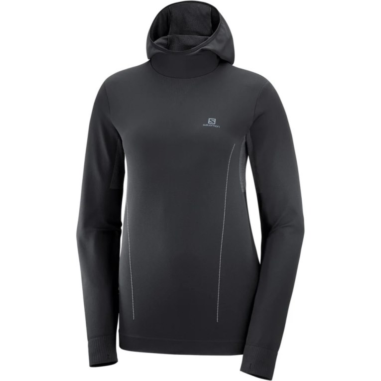 Sudaderas Salomon Essential Seamless Mujer Negros | MX YLQM306